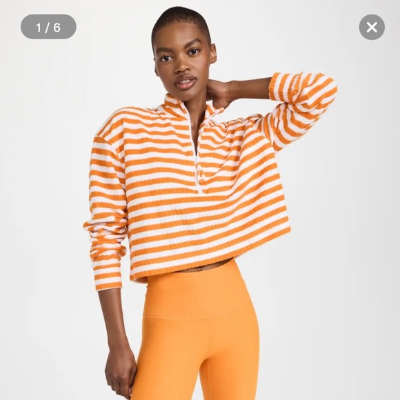 Sincerely Jules for Bandier Holly Half Zip Sweatshirt - Picture 1 of 5